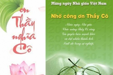 Những bài thơ hay nhất dành tặng thầy cô nhân ngày nhà giáo Việt Nam 20/11