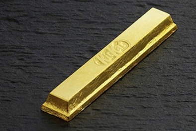 Kẹo KitKat bọc vàng giá gần 400.000 đồng một miếng