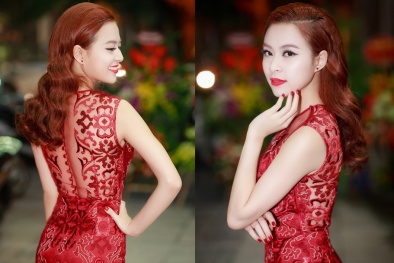 Chiêm ngưỡng các bộ cánh Giáng sinh rực đỏ của sao Việt