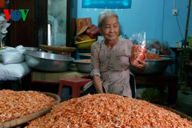 Tôm khô Vinh Kim,Trà Vinh không đủ bán trong dịp Tết