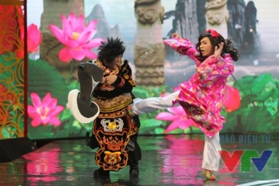 Táo Quân 2016: Phát hoảng với màn ‘phi thân’ của cô Đẩu