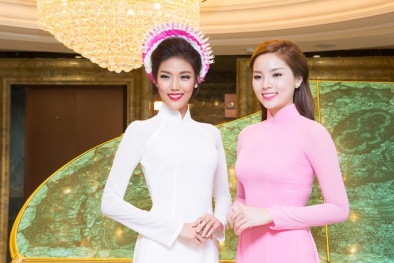 Kỳ Duyên, Lan Khuê ‘đọ sắc’ khi cùng làm Đại sứ Áo dài 