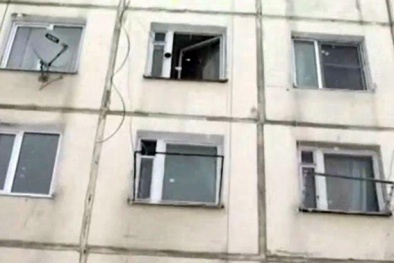 Nghĩ chồng là ma, vợ lao từ tầng ba xuống đất