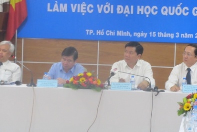 Bí thư Đinh La Thăng: TP.HCM phải coi trường Đại học quốc gia là của thành phố 