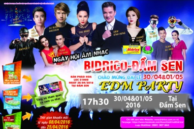 Ngày hội âm nhạc Bidrico - Đầm Sen chào mừng đại lễ 30/4 và 1/5