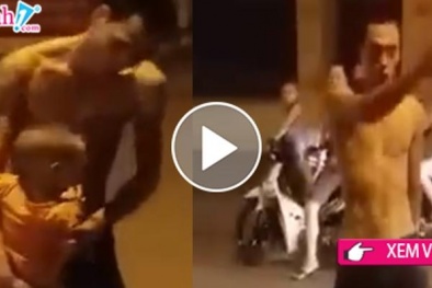  Xôn xao clip 'ngáo đá' thả con trên đường, đánh và bắt vợ quỳ