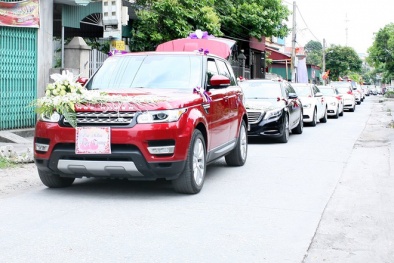 Đám hỏi hoành tráng tại Quảng Ninh với hơn 60 chiếc xe sang