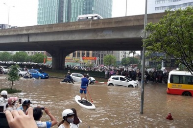 Dự báo thời tiết ngày 26/5/2016: Mưa dông tiếp tục ‘giày xéo’ Hà Nội