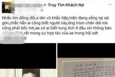 Hot: 'Ông trùm chân dài' Vũ Khắc Tiệp bị tố trốn nợ 