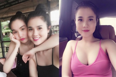 Nhan sắc Ngọc Trinh mờ nhạt hơn chị gái U40, đã có con