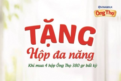 Vinamilk khuyến mãi: Mua sữa Ông Thọ-Tặng hộp đa năng