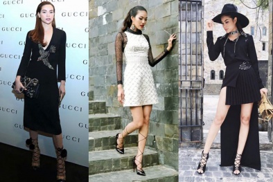 Cận cảnh đôi giày hot nhất 2016 của bộ ba Hà-Khuê-Hương