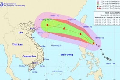 Tin bão số 2 mới nhất: Di chuyển nhanh, khả năng tối nay đổ bộ Biển Đông
