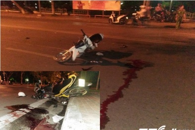 Xe máy 'kẹp ba' lao vun vút trong đêm gặp tai nạn làm 4 người thương vong