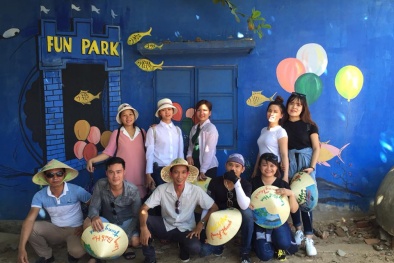 Làng bích họa Tam Thanh đẹp ngỡ ngàng trên đất Quảng Nam