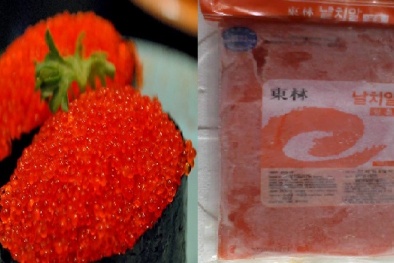 Thận trọng với trứng cá chuồn đông lạnh gây hoại tử