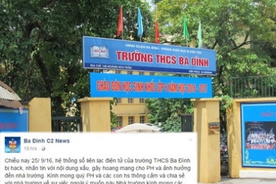 Trường nhắn “con học ngu như bò”: Lỗ hổng hệ thống mạng