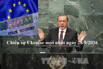 Chiến sự Ukraine mới nhất hôm nay ngày 28/9/2016: Tương lai quan hệ Thổ Nhĩ Kỳ - Ukraine