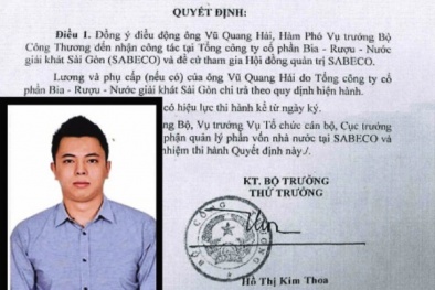 Yêu cầu làm rõ điều kiện, tiêu chuẩn khi bổ nhiệm con trai ông Vũ Huy Hoàng