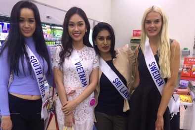 Những hình ảnh đầu tiên của Phương Linh tại Hoa hậu A13win Ưu đãi Vip 2016