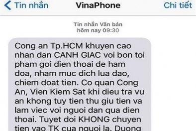 Gọi điện giả công an lừa 1 người dân chuyển khoản 6 tỷ đồng