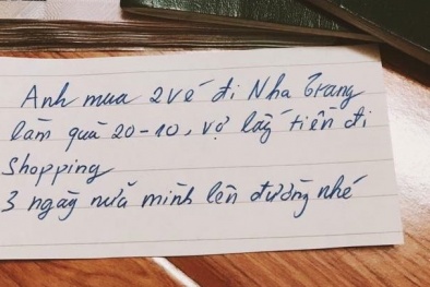 Tan chảy với món quà tặng vợ 20/10 của 'chồng nhà người ta' 