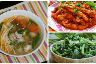 Thực đơn bữa tối tinh tươm cực hao cơm mà chưa đến 50.000 đồng