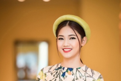 Á hậu Thanh Tú thôi miên mọi ánh nhìn khi diện áo dài cách tân