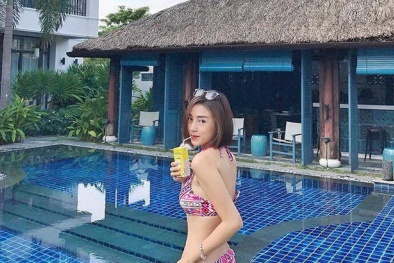 Khoảnh khắc gợi cảm của hotgirl được cho là bạn gái mới của thiếu gia Phan Thành