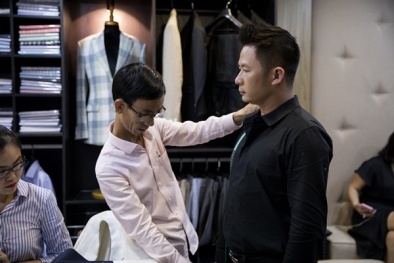 Bằng Kiều đi may vest cho đêm nhạc tại Sài Gòn