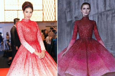 Những sao Việt nào từng mặc hàng hiệu 'nhái' lên thảm đỏ?