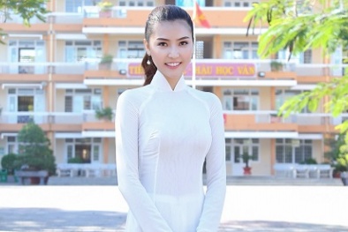 'Nữ hoàng sắc đẹp toàn cầu' Ngọc Duyên dịu dàng trong tà áo dài 