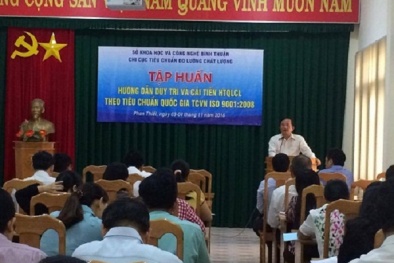 Bình Thuận: Lãnh đạo chất lượng và Thư ký ISO tập huấn về ISO 9001:2008