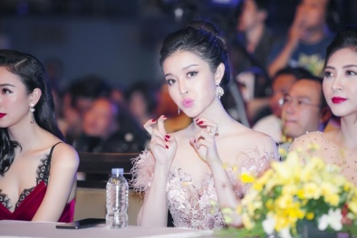 Á hậu Huyền My khoe vẻ đẹp hút mắt với váy đuôi cá xuyên thấu