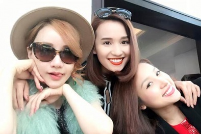 MC Vân Hugo xinh đẹp bên bạn bè sau thông tin bị hỏng một mắt 