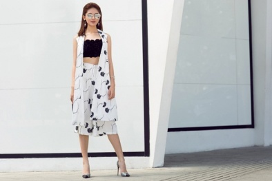 Á hậu Thuỳ Dung khác lạ đến khó tin với streetstyle rực rỡ