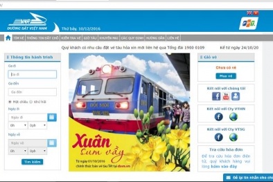 Nhiều trang web giả mạo website ngành đường sắt, bán vé tàu hỏa giá 'cắt cổ'