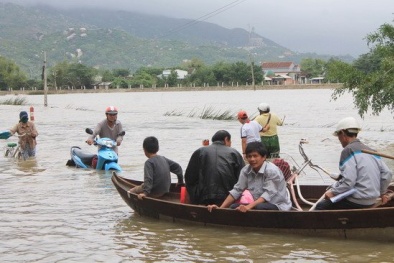 Lũ lụt miền Trung: Hai người ở Khánh Hòa thiệt mạng trong mưa lũ