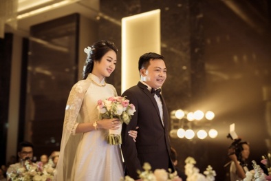Phóng sự ảnh: Những khoảnh khắc ấn tượng trong đám cưới Hoa hậu Thu Ngân 