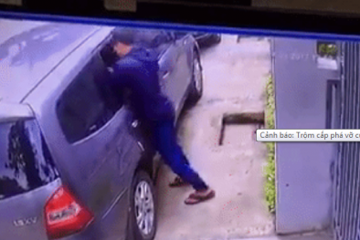 Ngày Tết, cảnh giác với trộm phá cửa kính ô tô lấy đồ
