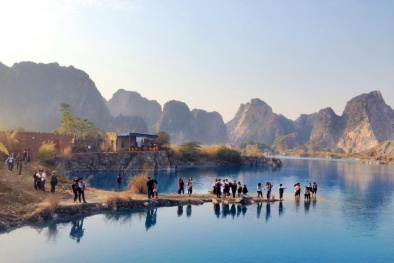 Check-in hồ nước xanh như Cửu Trại Câu đang gây sốt ở Hải Phòng
