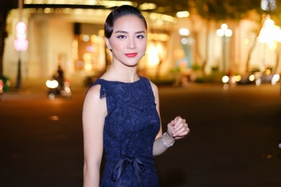 Người đẹp từng khiến tỷ phú Hoàng Kiều say đắm nổi bật với váy ren quyến rũ