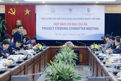 Tăng cường sản xuất và sử dụng gạch không nung giảm thiểu phát thải nhà kính