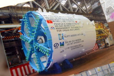 Cận cảnh robot TBM khoan đường hầm metro TP.HCM