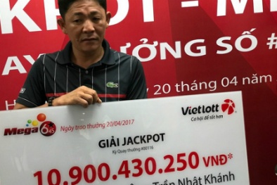  Xổ số Vietlott: Lại thêm một hành động bất ngờ từ vị khách lần đầu lộ mặt