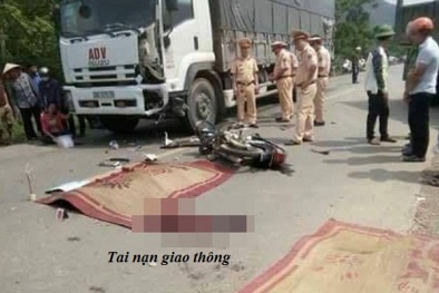 Tai nạn giao thông: Hai thanh niên tử vong sau va chạm với xe tải