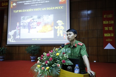 Tập huấn công tác phòng cháy chữa cháy tại Tổng cục TCĐLCL 