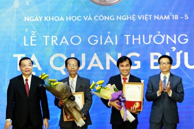Vinh danh 2 nhà khoa học xuất sắc tại lễ trao Giải thưởng Tạ Quang Bửu 2017