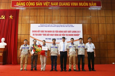 Trao giải cho 5 nhóm cải tiến năng suất chất lượng 2017 xuất sắc