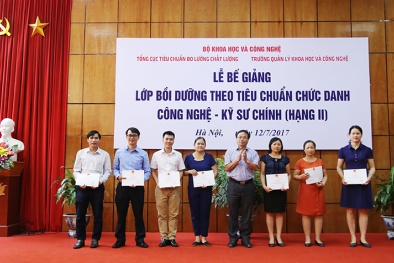 Bế giảng Lớp bồi dưỡng theo tiêu chuẩn chức danh công nghệ Kỹ sư chính (Hạng II)
